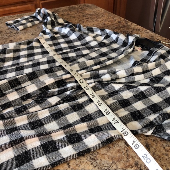 So Brand Open Front Plaid Check Cardigan Topper Jacket - Picture 3 of 12